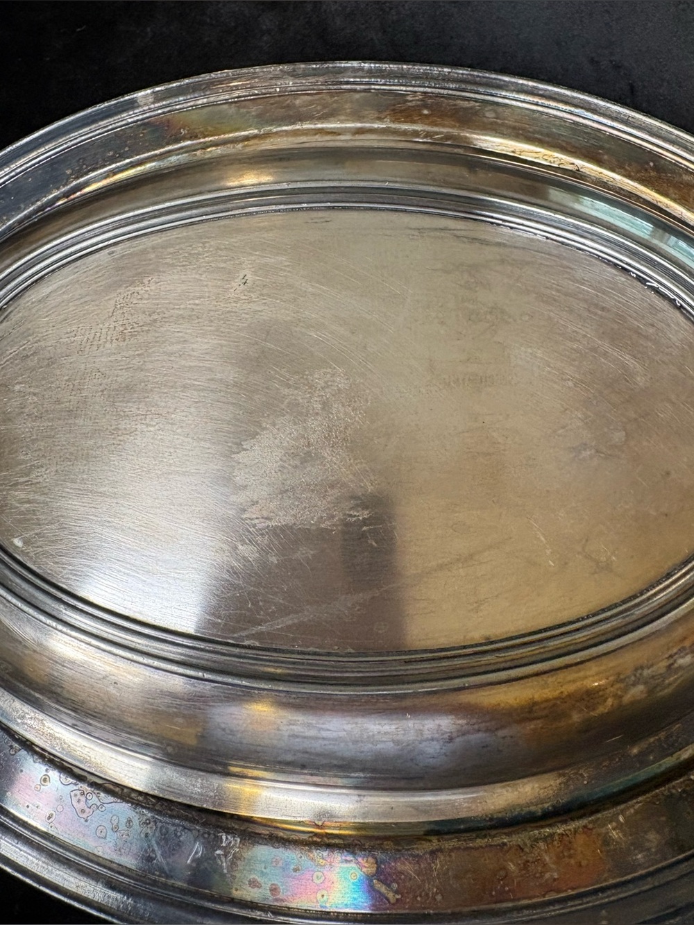 Vintage Oval Silver- Plated Covered Vegetable Dish - Picture 2 of 7
